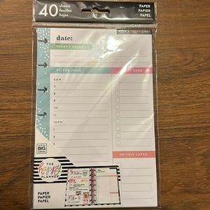 The Happy Planner-Today’s Focus-MINI Filler Paper.